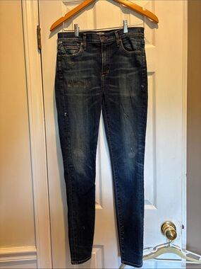 Citizens Of Humanity Rocket High Rise Skinny Size 28 Distressed Paint Splatter